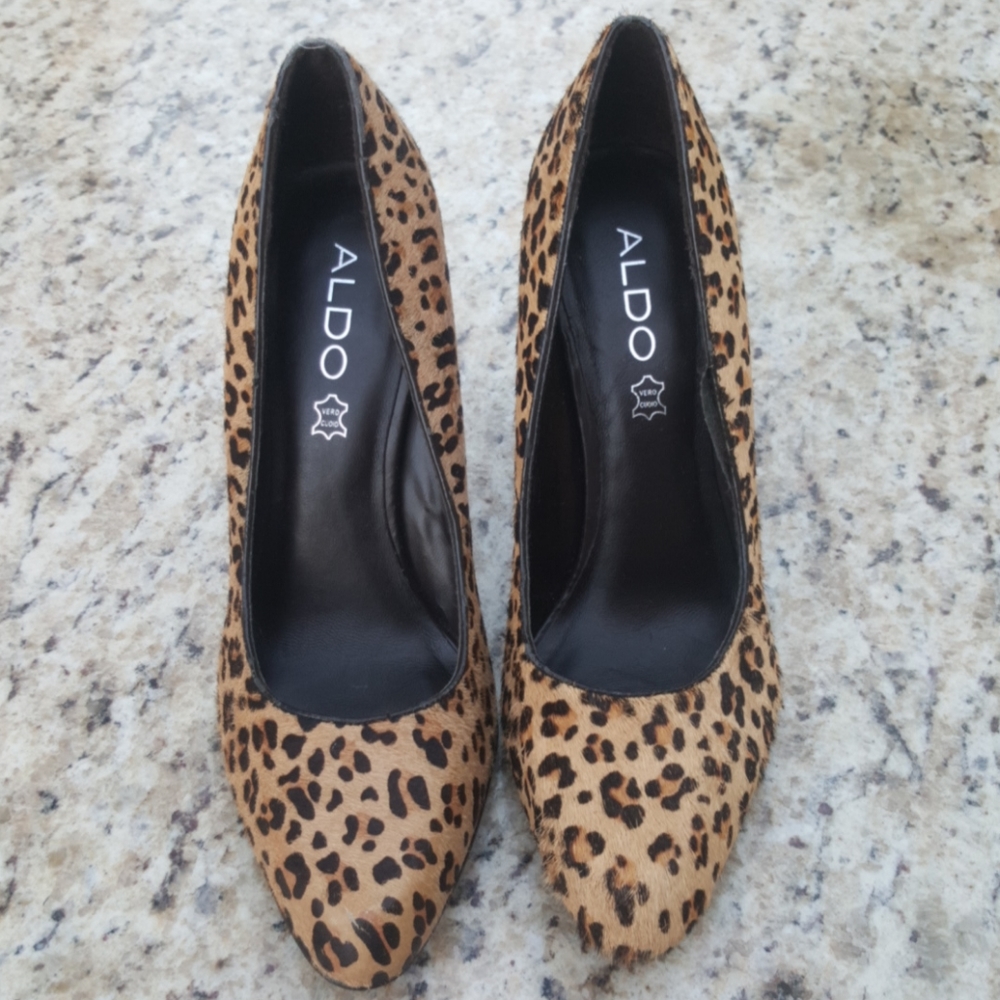 Aldo Leopard Print Heels
